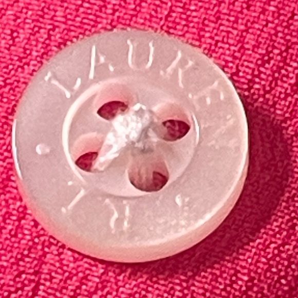 RALPH LAUREN Rare Pink Equestrian Horse Bit Stirrup Beautiful Luxury Blouse Sm - Picture 14 of 15